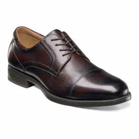 Men's Florsheim Midtown Brown Leather Cap Toe Oxfords