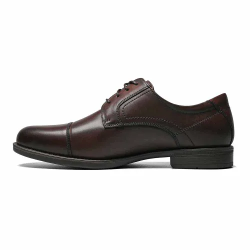 Men's Florsheim Midtown Brown Leather Cap Toe Oxfords