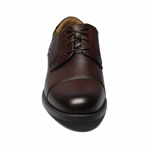 Men's Florsheim Midtown Brown Leather Cap Toe Oxfords