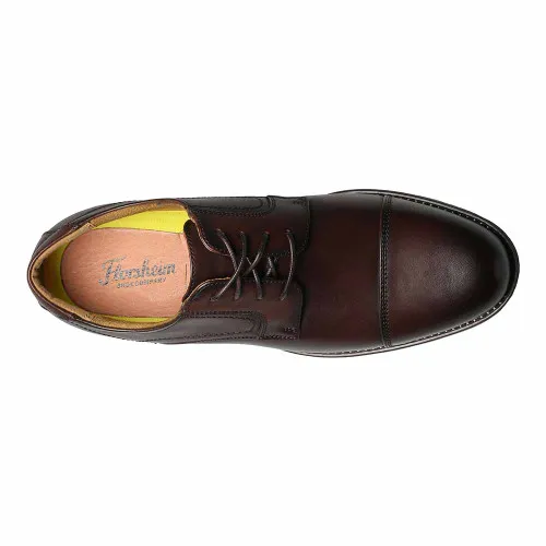 Men's Florsheim Midtown Brown Leather Cap Toe Oxfords