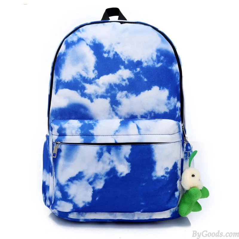 Fresh Blue Sky And Clouds College Backpacks