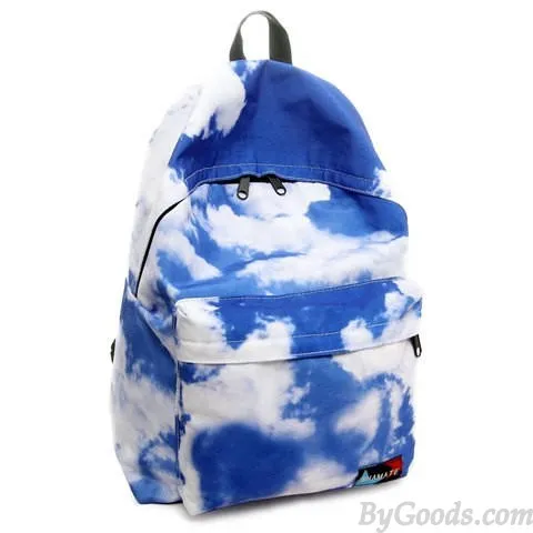 Fresh Blue Sky And Clouds College Backpacks