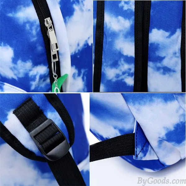 Fresh Blue Sky And Clouds College Backpacks