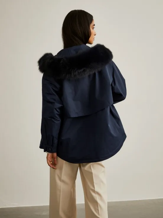 Fur hooded short parka: Discover the latest styles here!