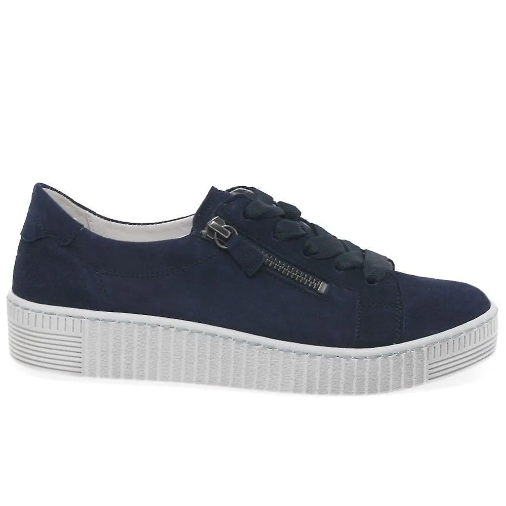 Gabor Women's Trainers in Wisdom Blue - Size 43.334.16