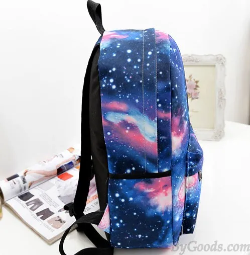 Galaxy College Student Backpacks with Flag Design