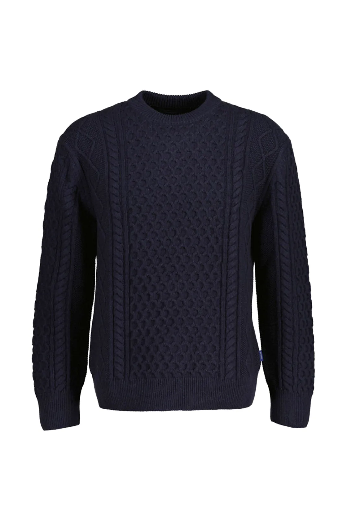 Gant Aran Cable Knit Evening Blue