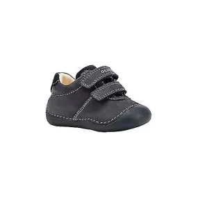 Geox Kids Tutim Crawl Leather Sneakers