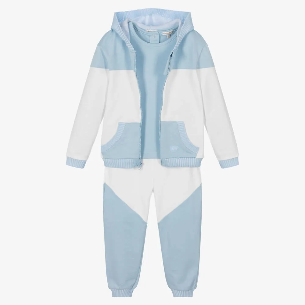 Girls Blue & White Tracksuit