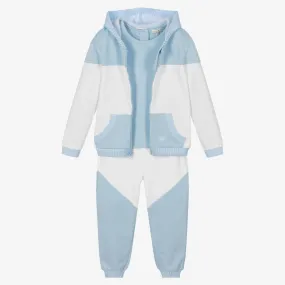 Girls Blue & White Tracksuit