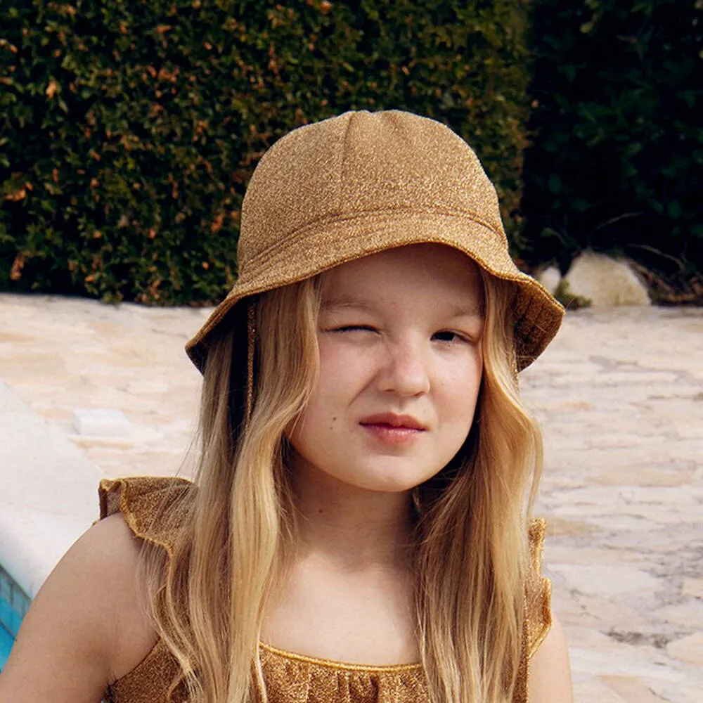 Girls Gold Lumière Sun Hat