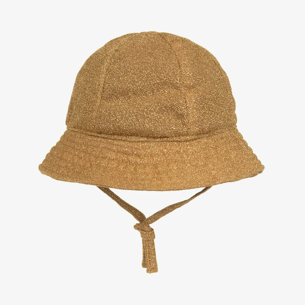 Girls Gold Lumière Sun Hat