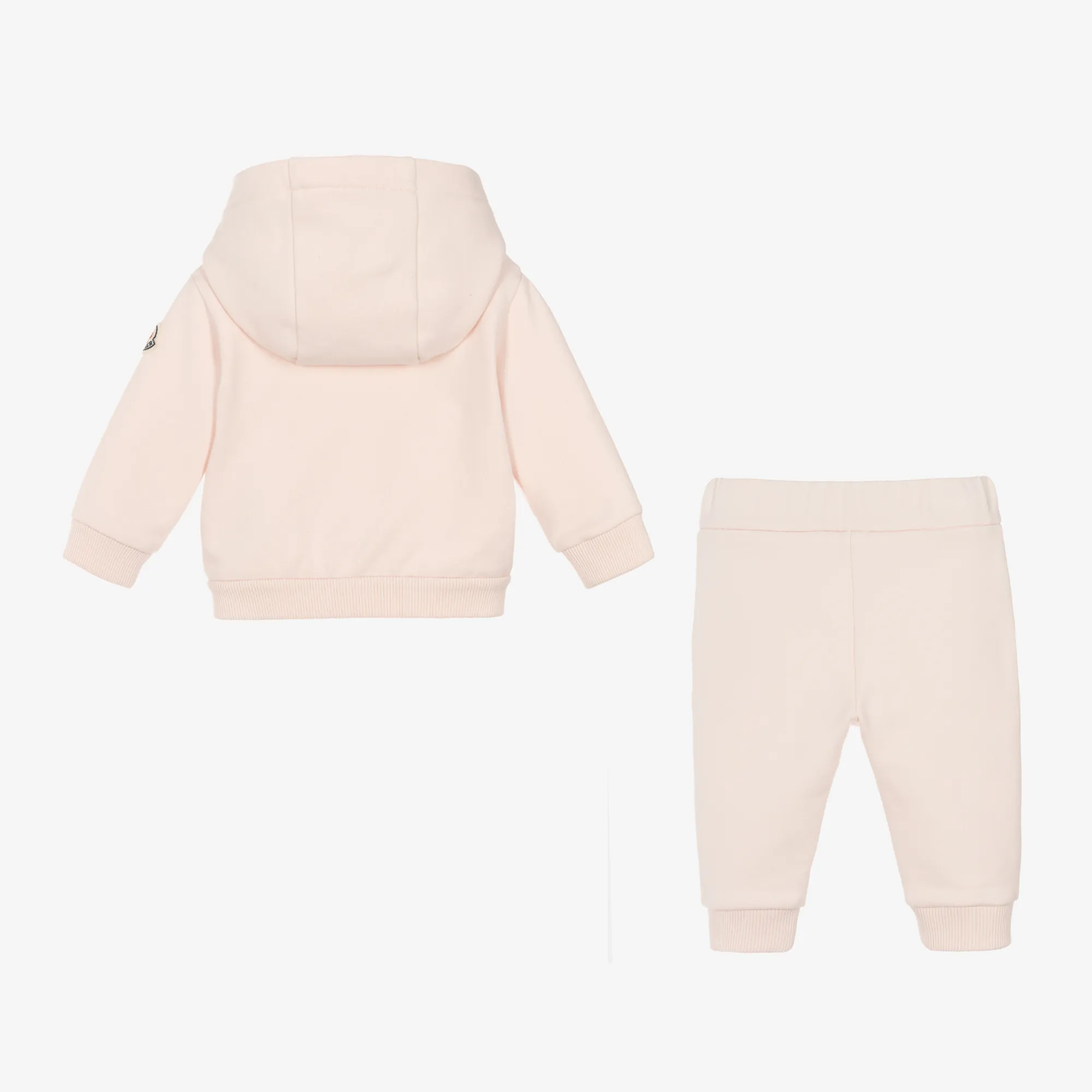 Girls Pink Cotton Tracksuit