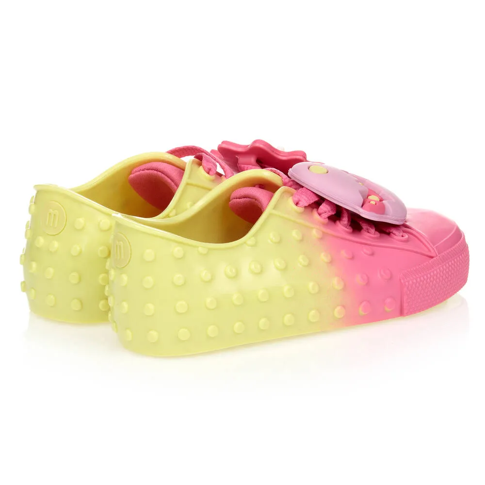 Girls Pink Dino Jelly Trainers