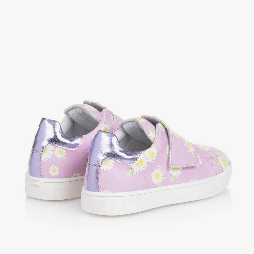 Girls Purple Disney Velcro Trainers