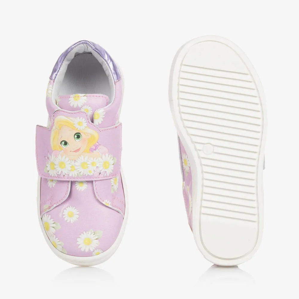 Girls Purple Disney Velcro Trainers