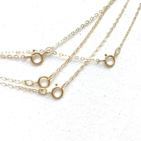 Gold-Filled Fine Flat Cable Chain Necklace