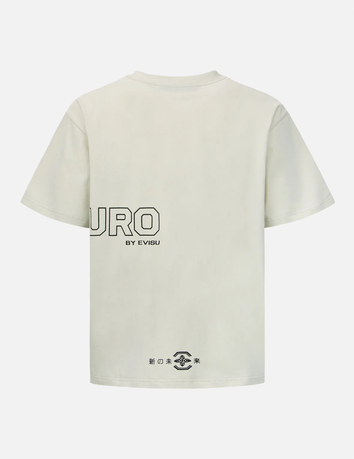 Graffiti Effect Logo and Slogan Print T-shirt