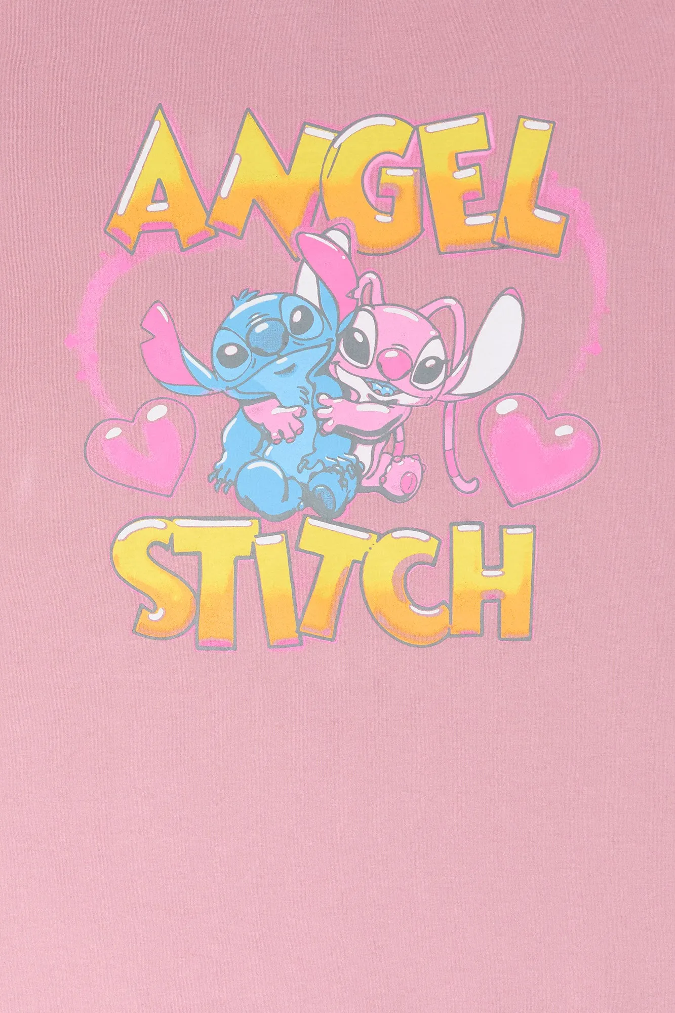 Graphic Angel and Stitch Boyfriend T-Shirt