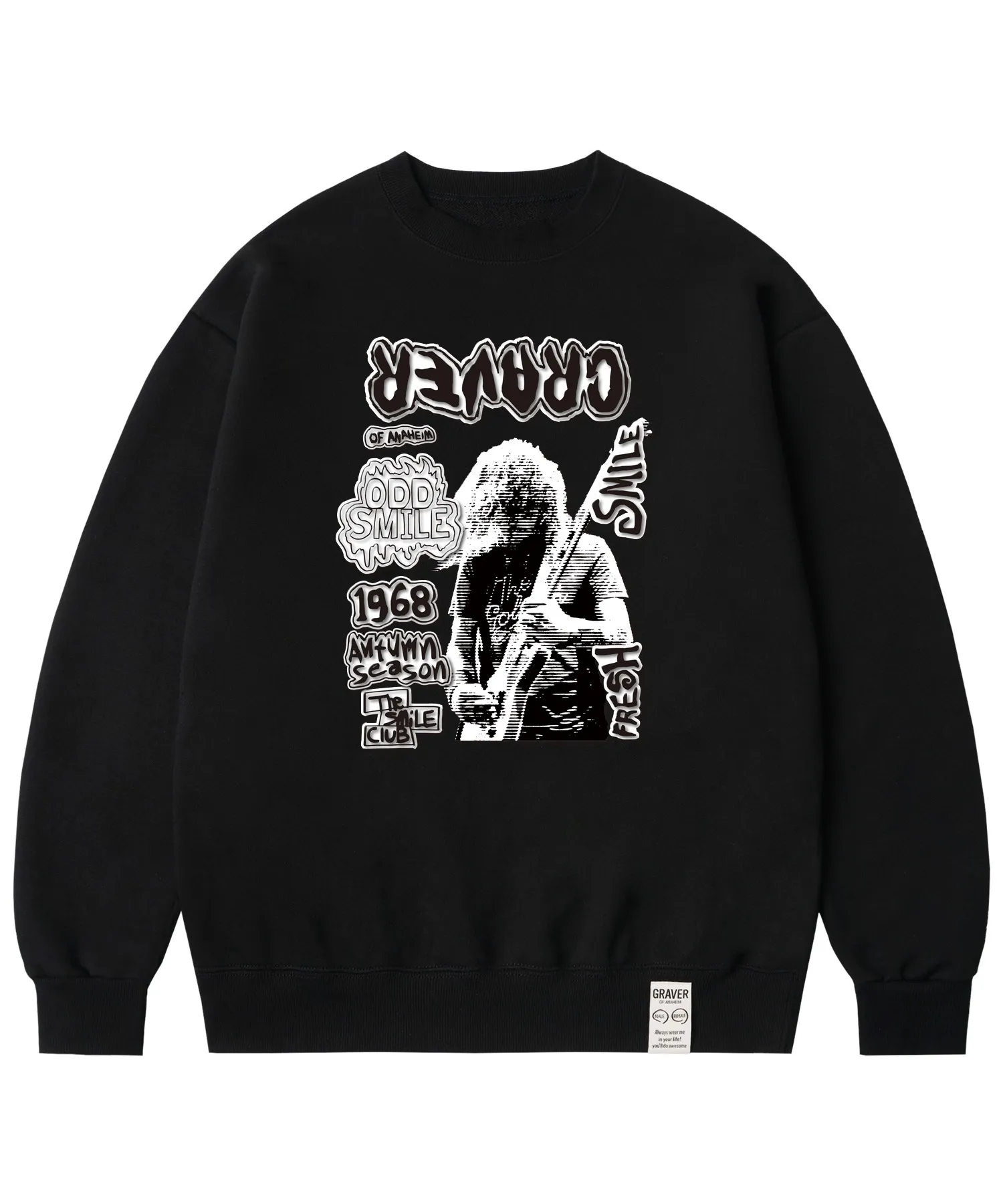 GUITARIST PUNK SWEATSHIRT by GRAVER