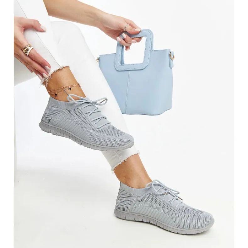 Gray Zahira fabric sneakers grey