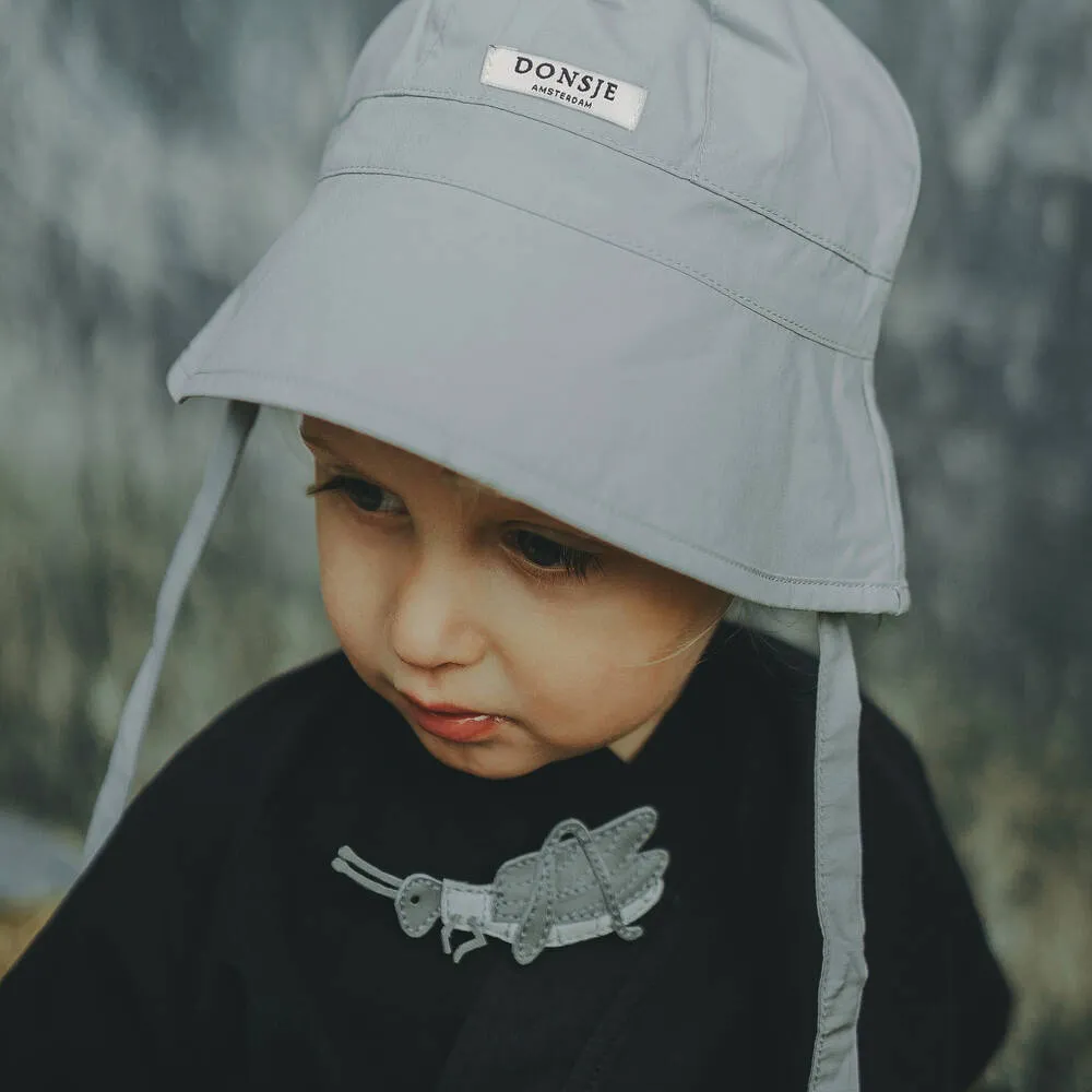 Grey Cotton Baby Sun Hat