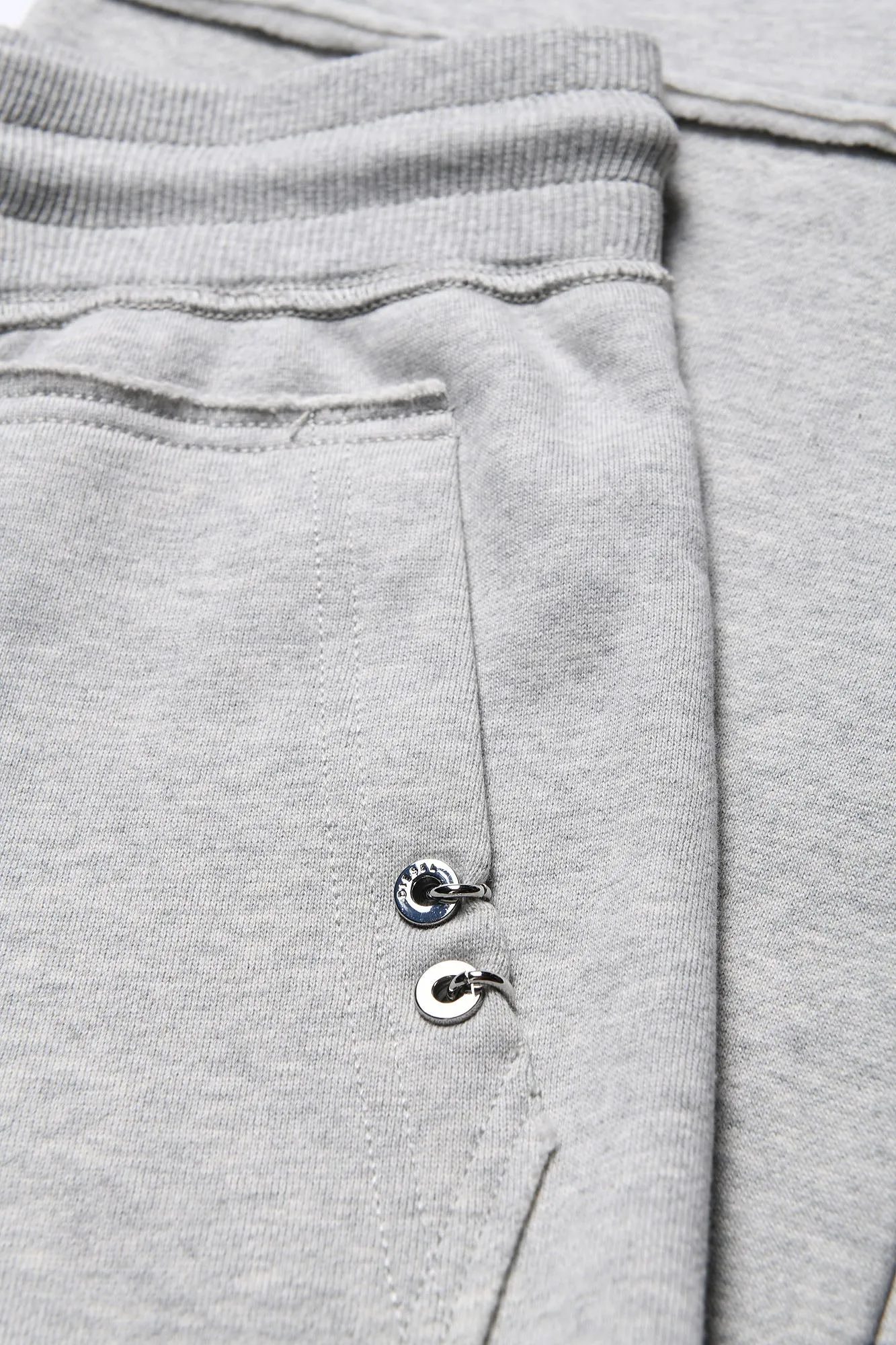 Grey Joggers with Stitching Design