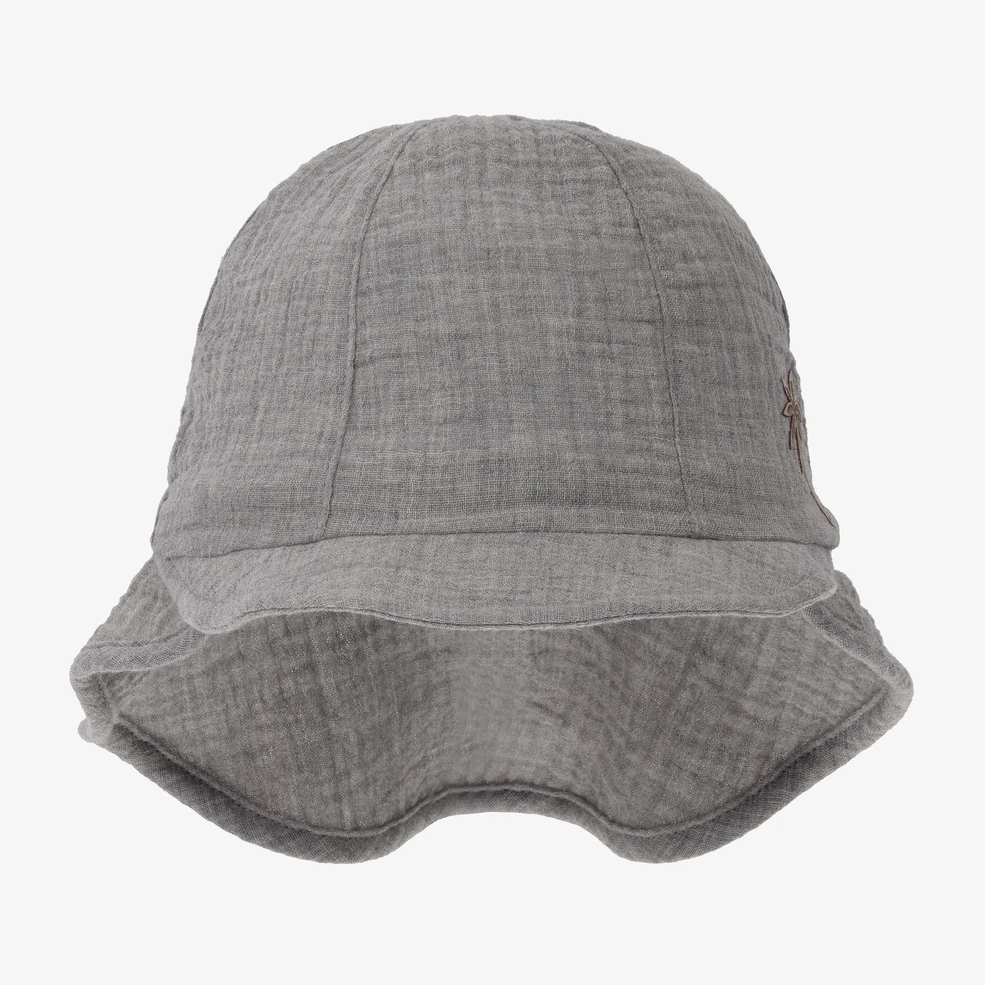 Grey Organic Cotton Sun Hat