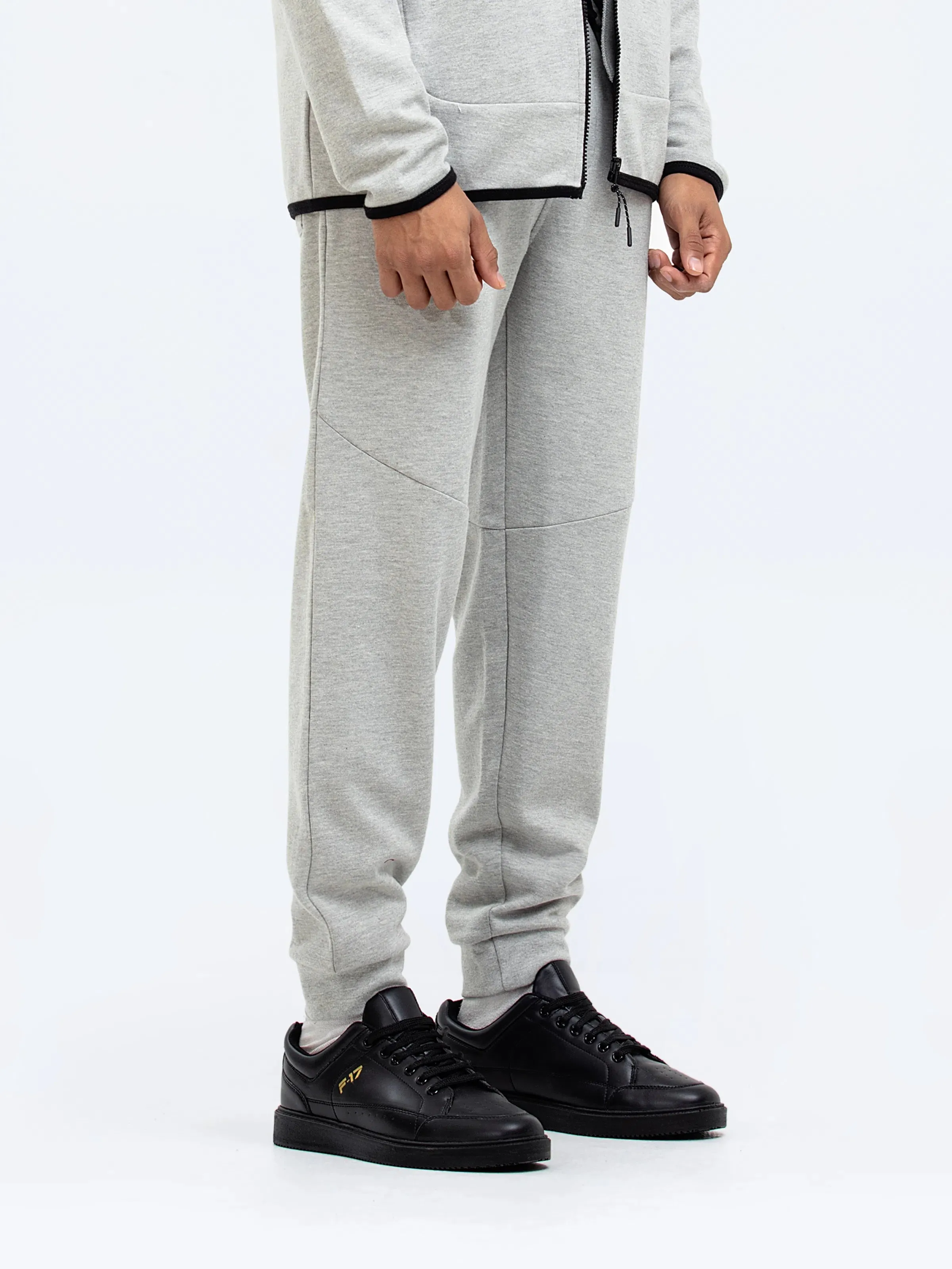 Grey Regular Fit Jog Pant | Tracksuit - FMBTKS24-015