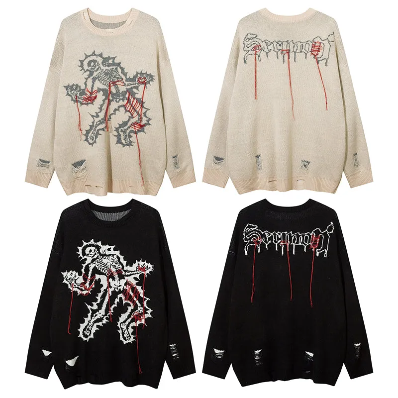 Grim Stitches | High Street Gothic Knit Jumper