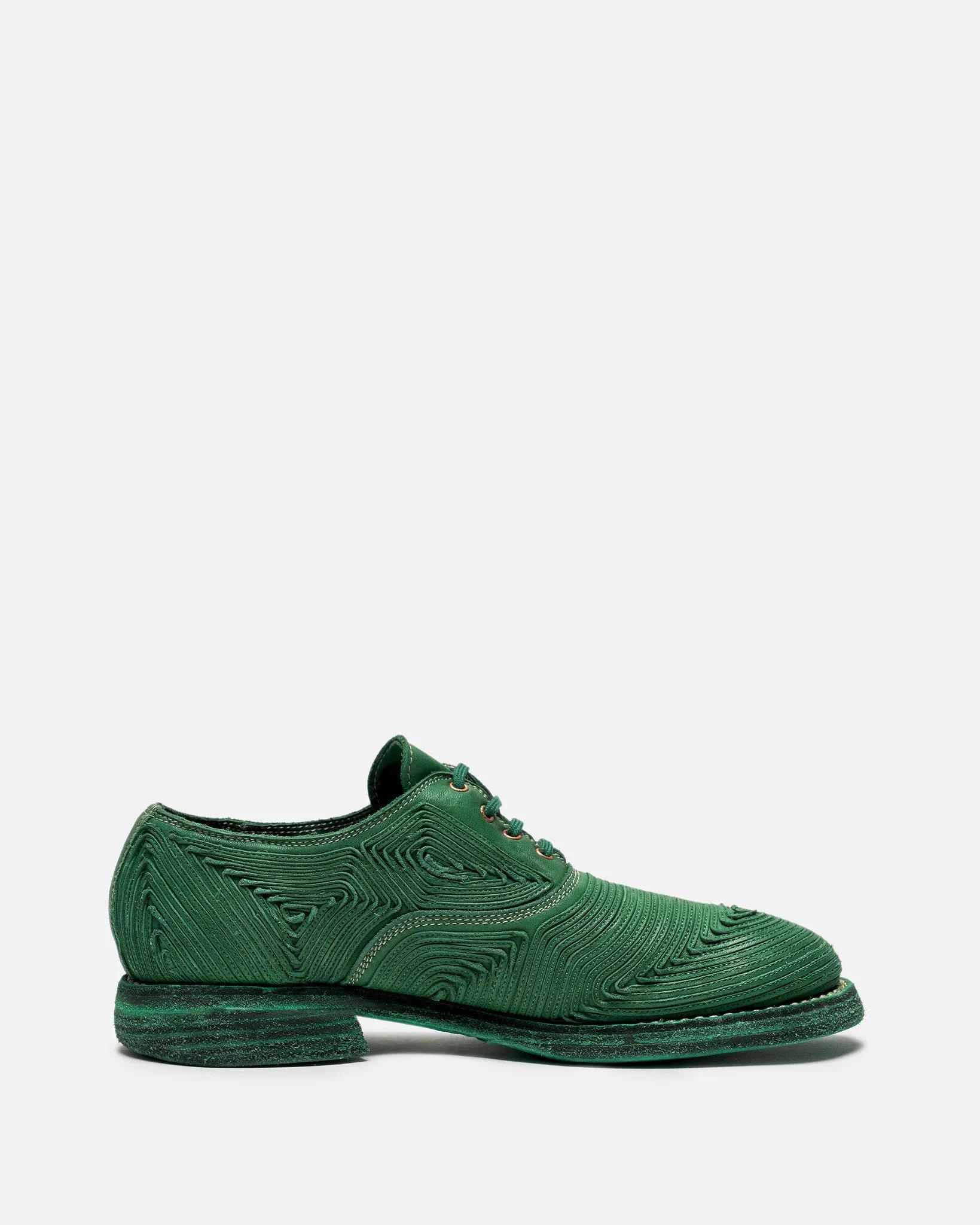 Guidi Women's 110Z RC Full Grain Soft Horse Leather Derby in Green