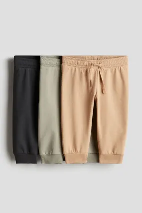 H&M 3-pack Cotton Joggers