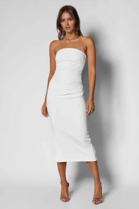 Harper Midi Dress - White