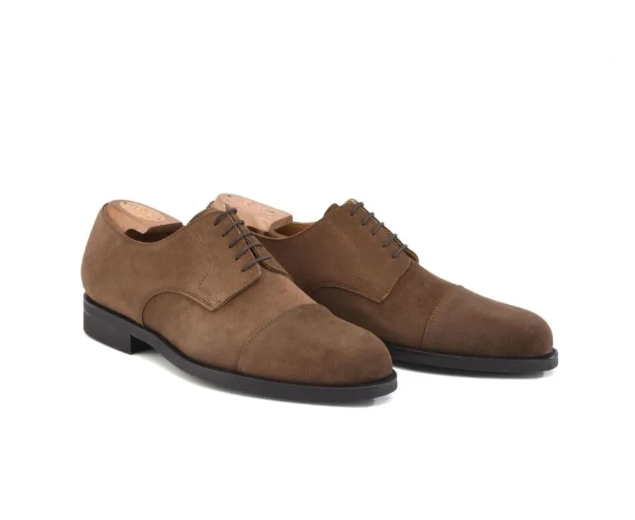 Havana Suede Derby Shoes - Rubber outsole - MAYFAIR CLASSIC GOMME CITY