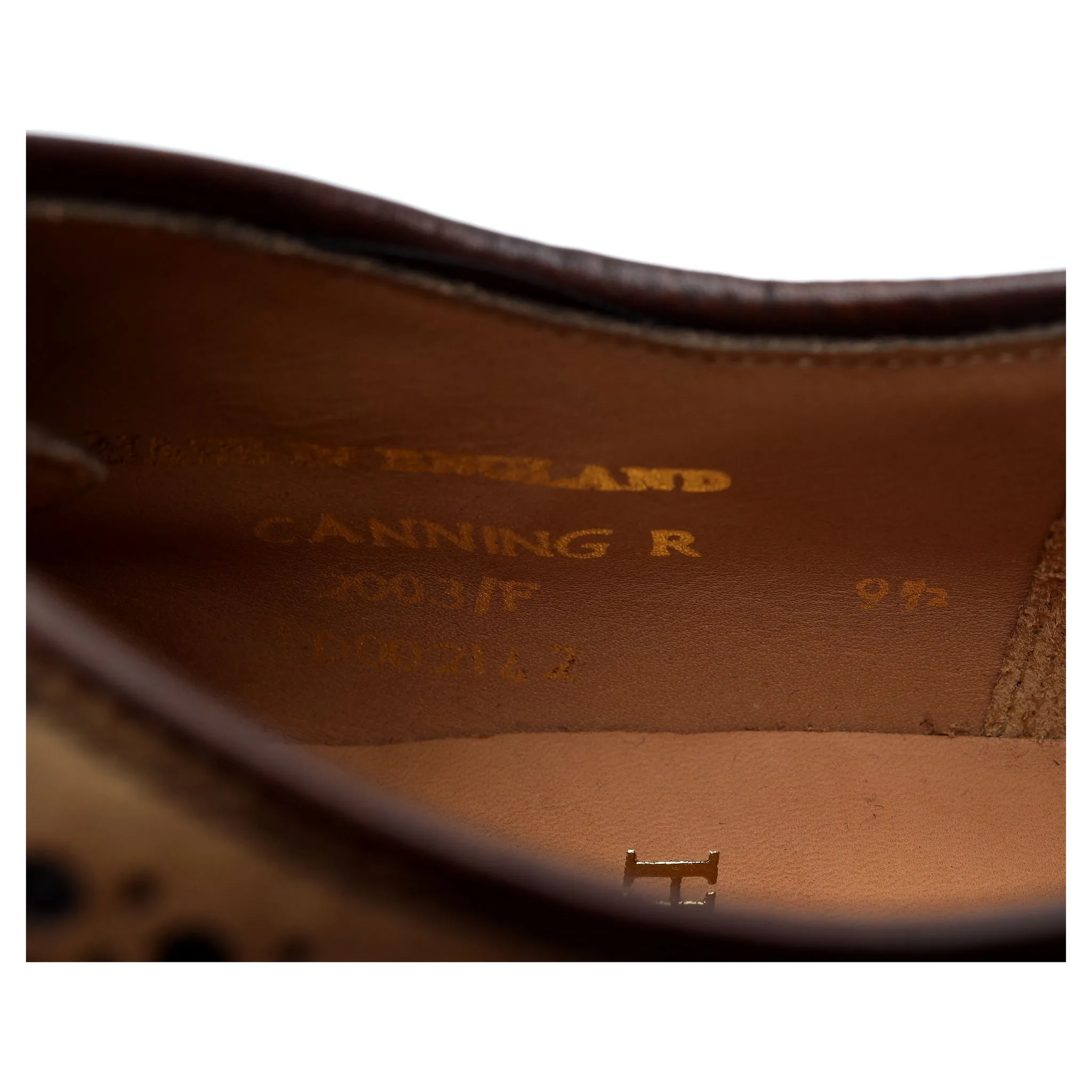 Herring 'Canning' Brown Leather Derby Brogues UK 9.5 F