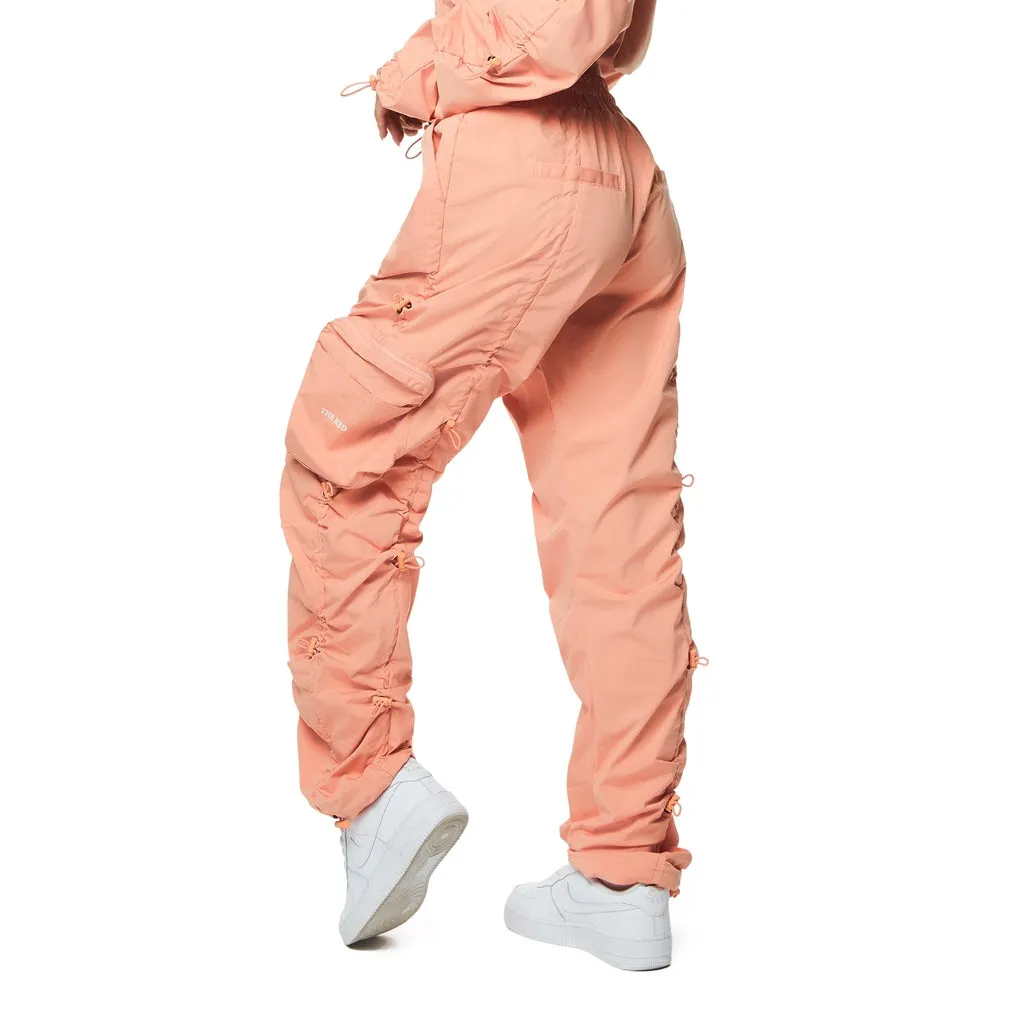 High Rise Multi Bungee Joggers - Sand Coral