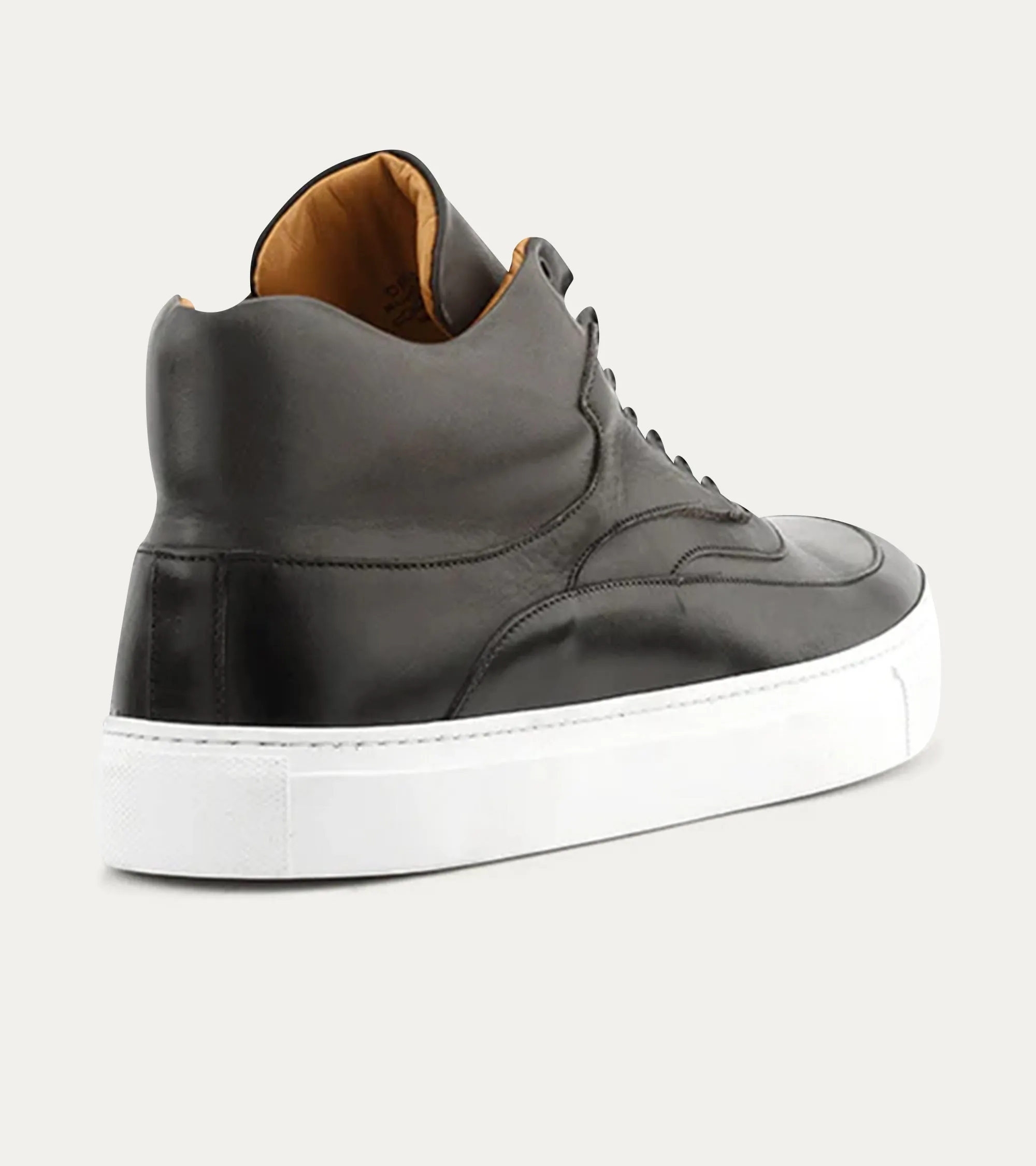 High Top Dress Sneakers In Black & Grey Smoke