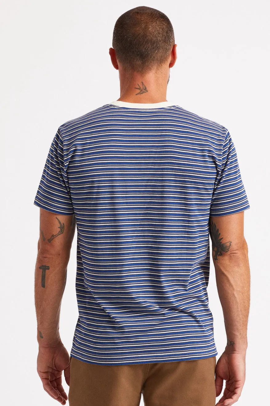 Hilt Mini Stripe S/S Knit - Off White