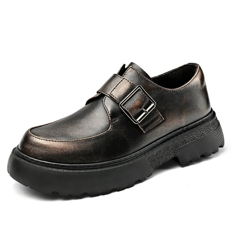 Hoegi Chunky Sole Buckled Derby Shoes