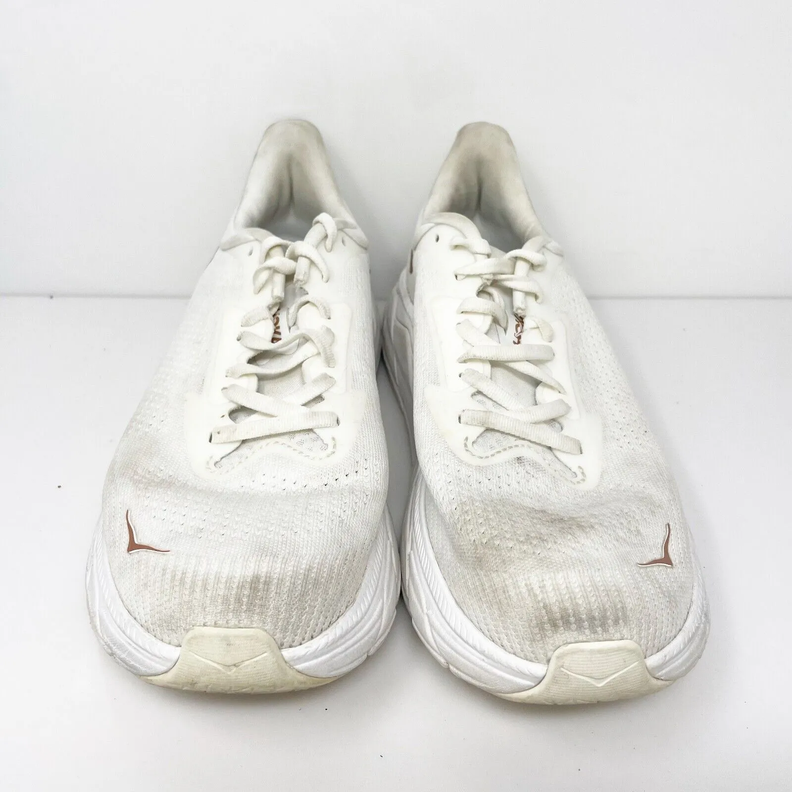 Hoka One One Womens Arahi 7 1147851 BSG White Running Shoes Sneakers Size 10 B