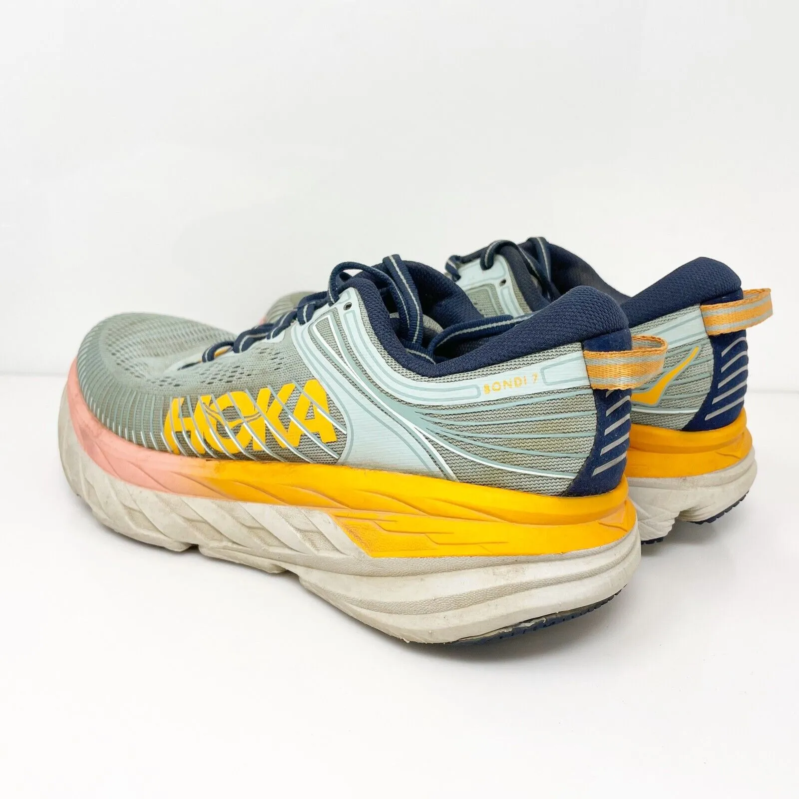 Hoka One One Womens Bondi 7 1110519 BHBI Blue Running Shoes Sneakers Size 7