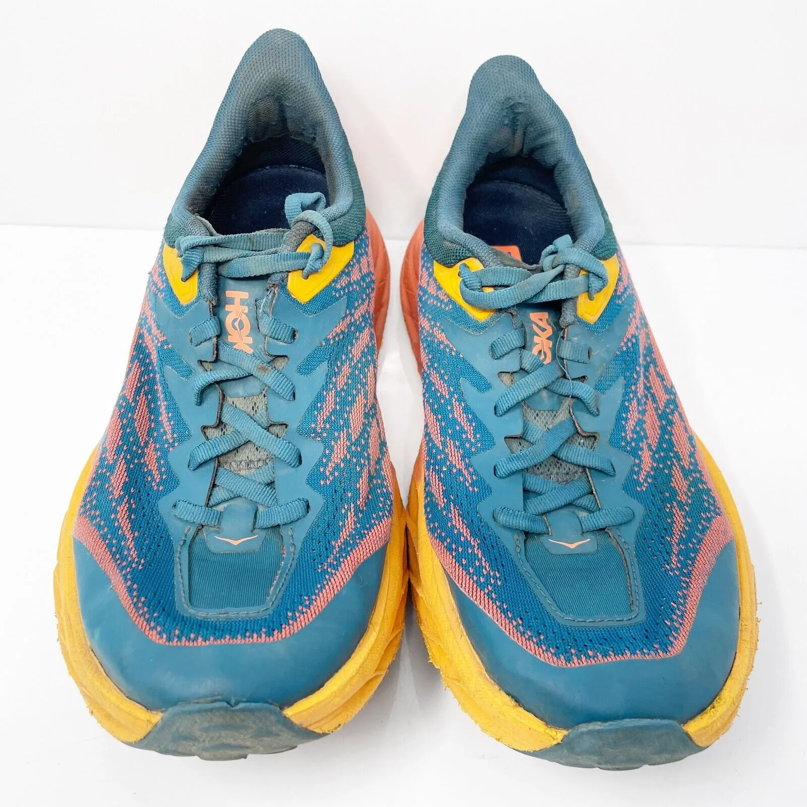 Hoka One One Womens Speedgoat 5 1123160 BCCML Blue Running Shoes Sneakers 7.5 D