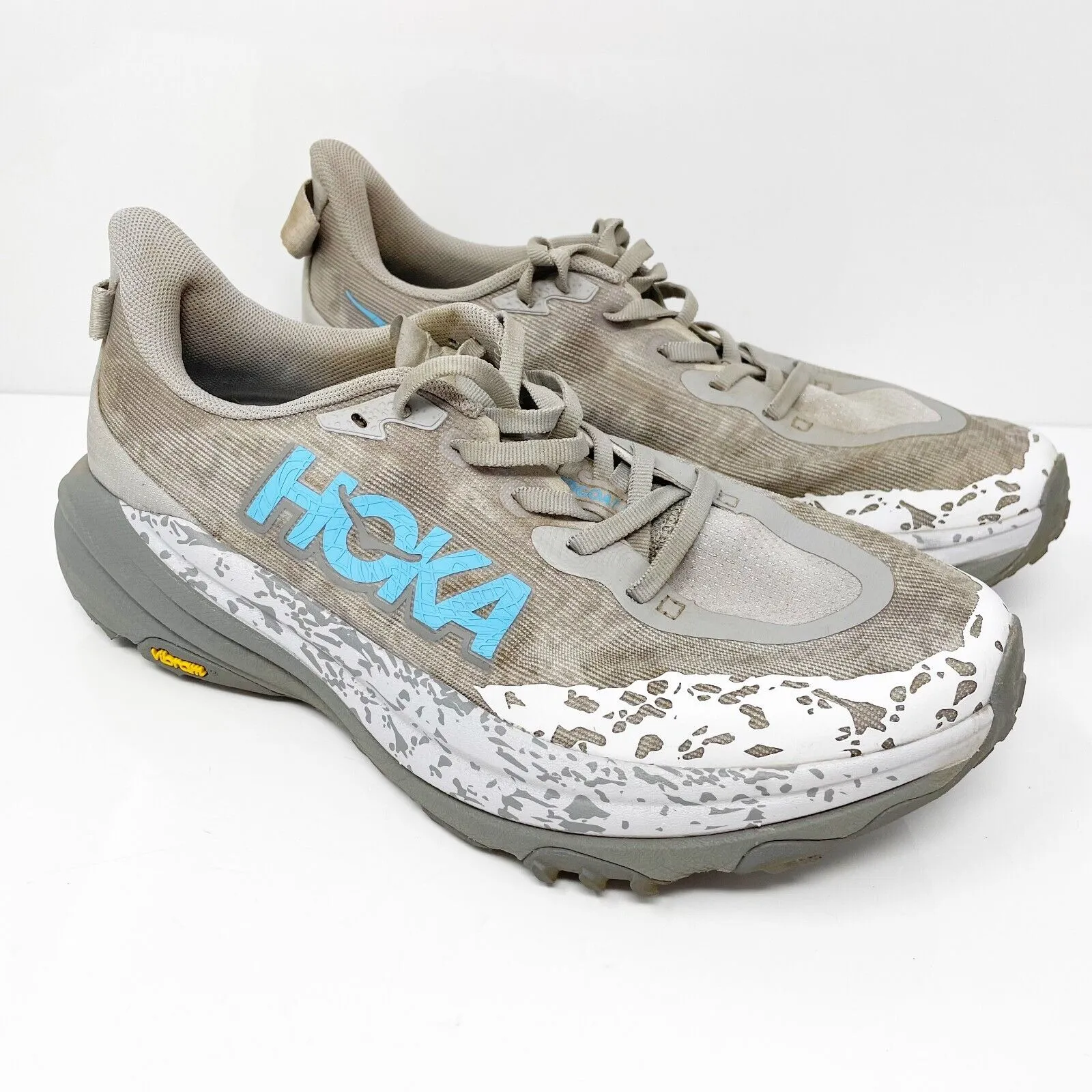 Hoka One One Womens Speedgoat 6 1147832 SYST Gray Running Shoes Sneakers 8.5 D