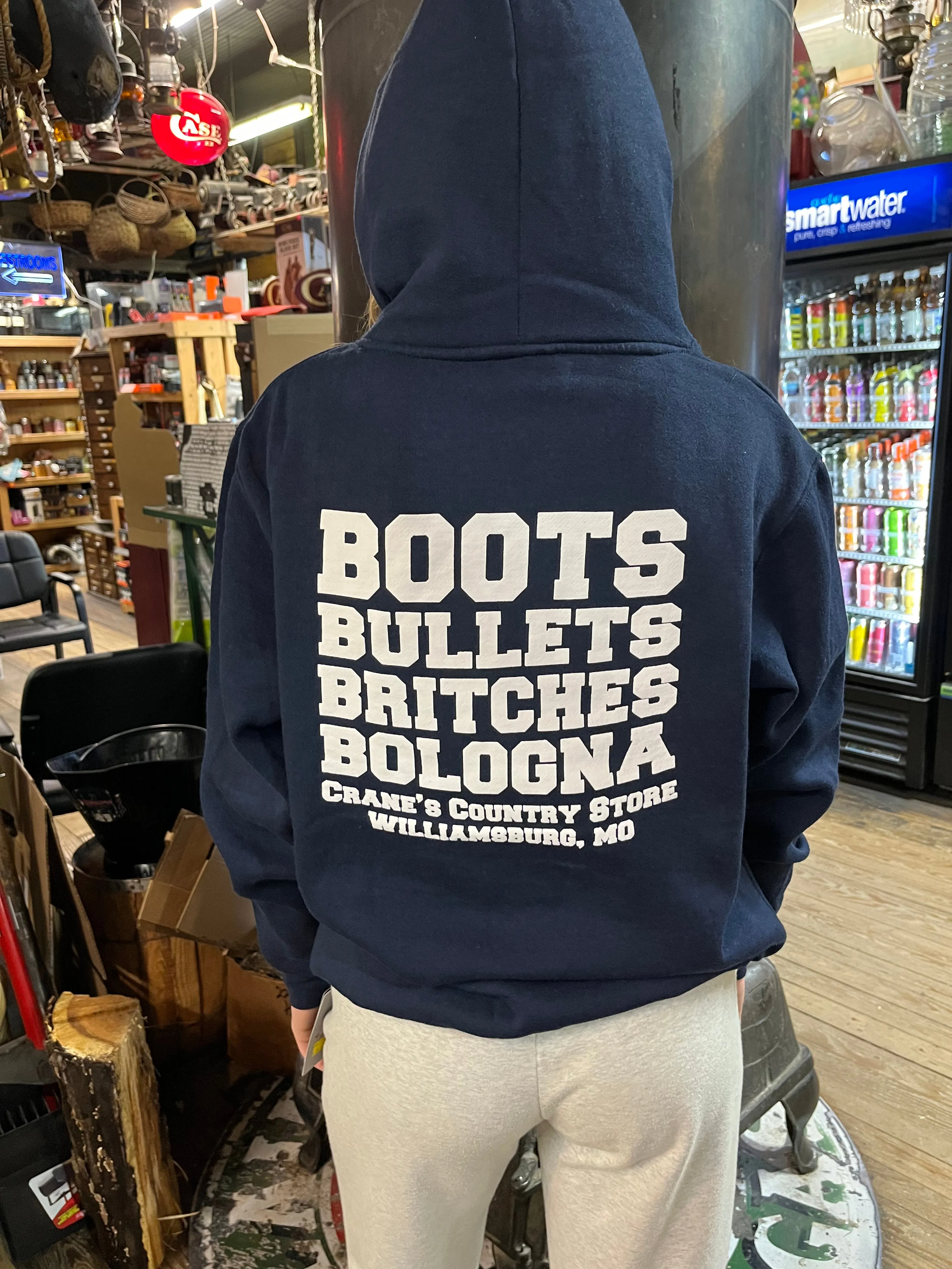 Hoodie for sale at Cranes Store.