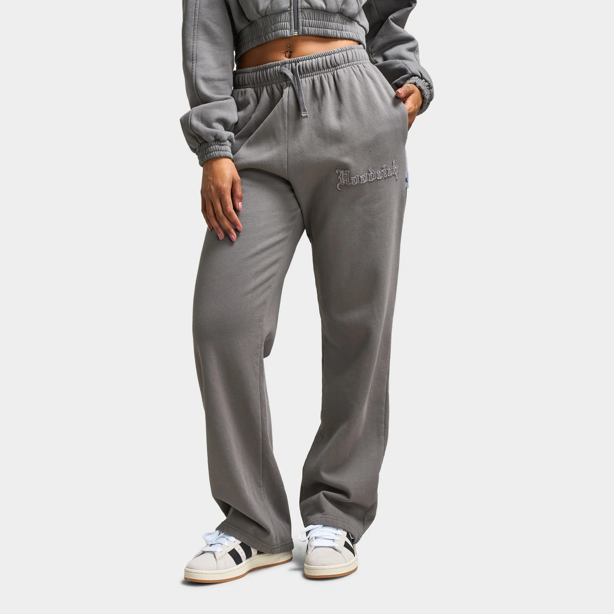 Hoodrich Women's Tagra Wide Leg Joggers Lava Smoke / Volcanic Ash - Harbour Mist