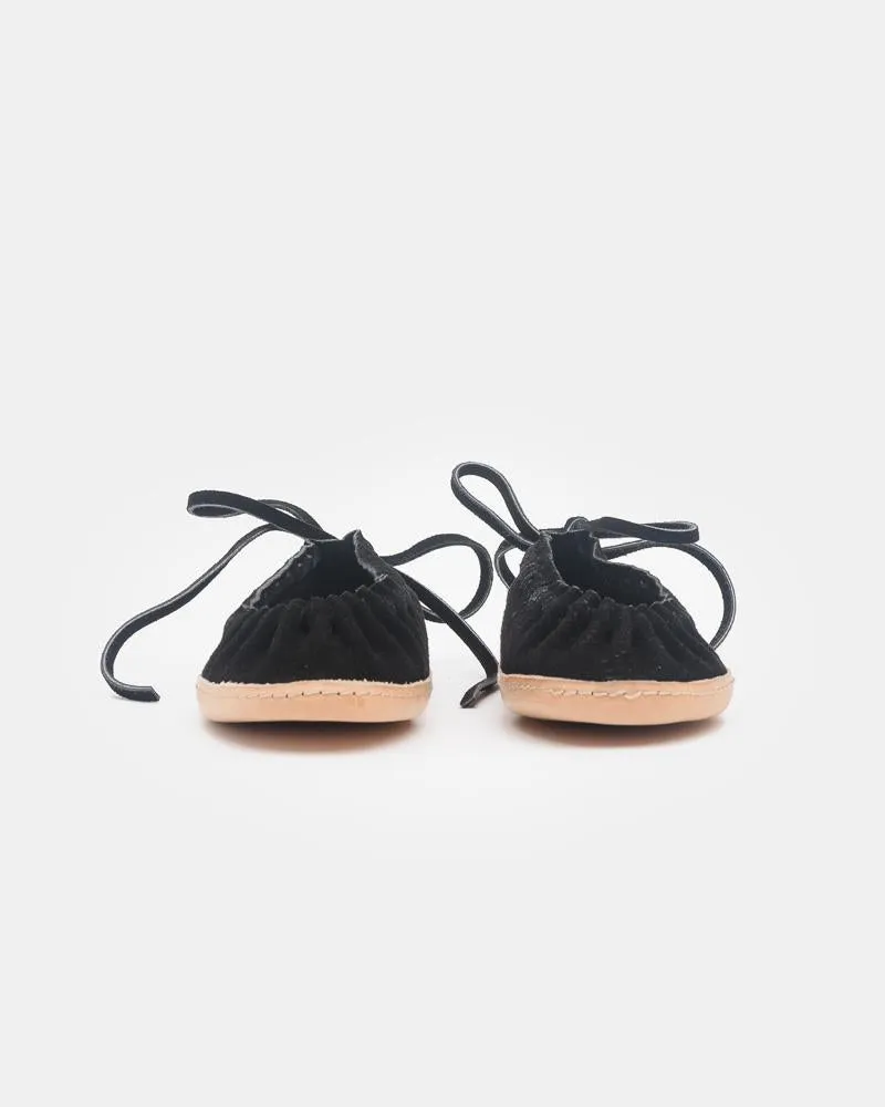 Hopi Black Suede Moccasins