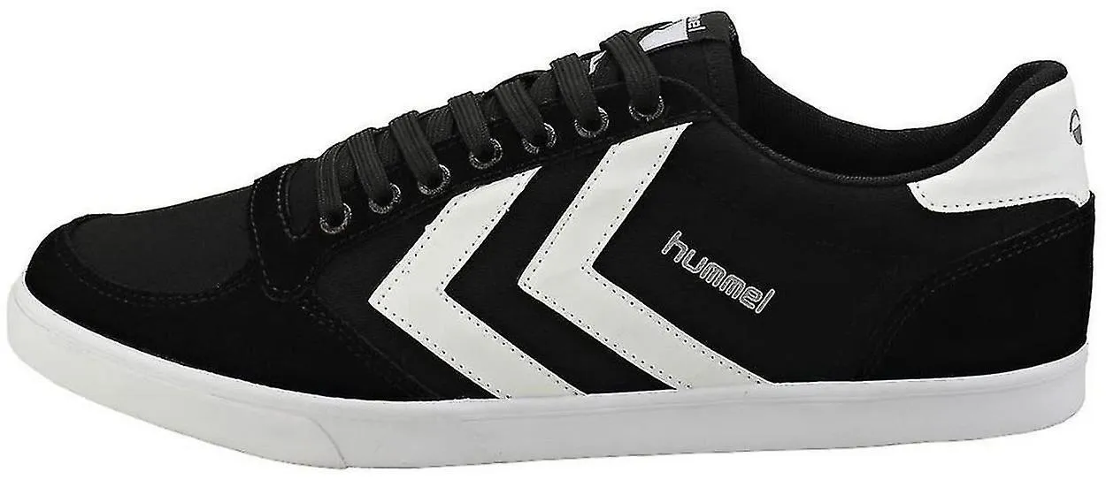 Hummel Men's Black White Low Top Trainers