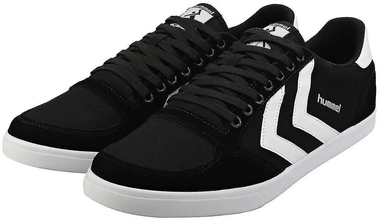 Hummel Men's Black White Low Top Trainers