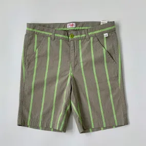 Il Gufo Green Stripe Shorts: 12 Years (Brand New)