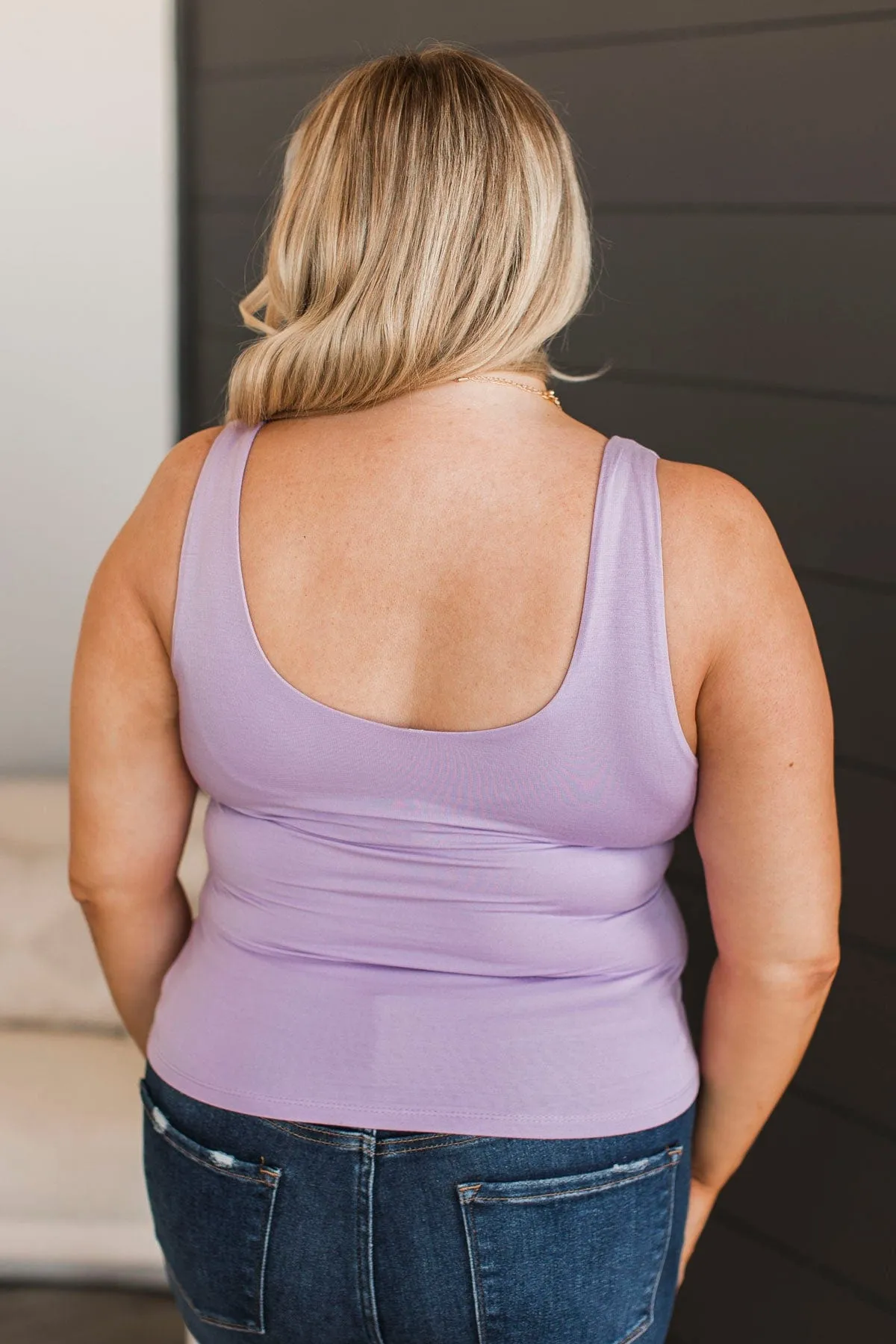 Lovely Knit Tank Top in Lavender